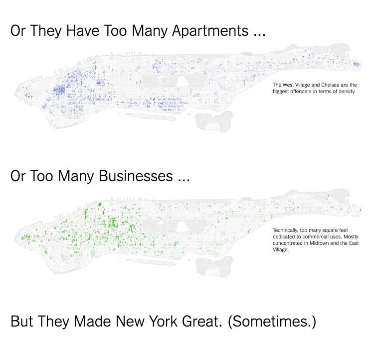 OpenNYForAll's tweet photo. A similar case here in NYC, where ~40% (!!!!) of the buildings in Manhattan would be illegal to build today.

We've made some strides with rezonings such as City of Yes and MSMX, but we still have lots to do to reclaim the building greatness that made Manhattan what it is today. https://t.co/UuTaQZVxb1