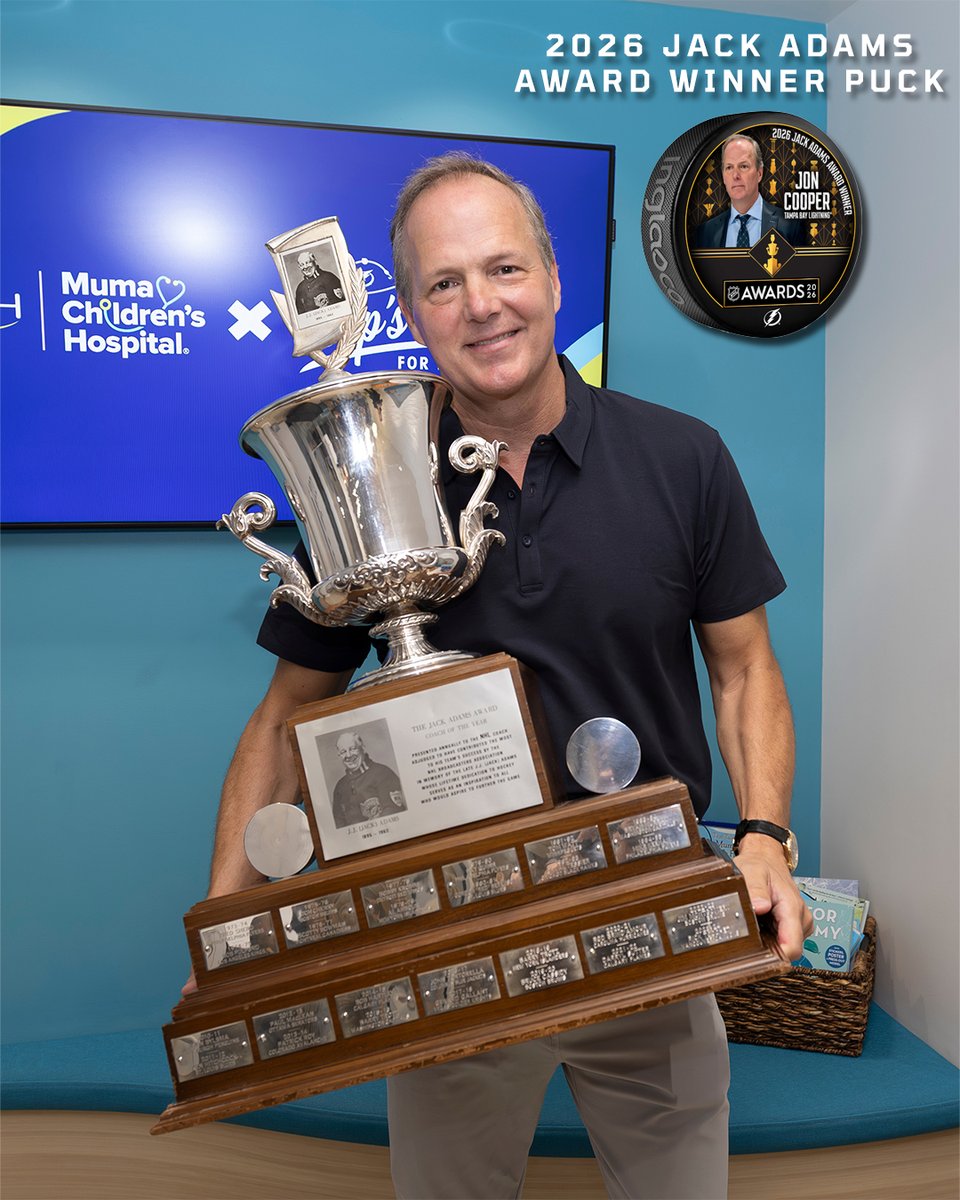 ShopTBSports's tweet photo. Best in the biz 🏆

Get your 2026 Jack Adams award winner puck online: https://t.co/mK3JClpe5P https://t.co/4qY8ygXI2Q