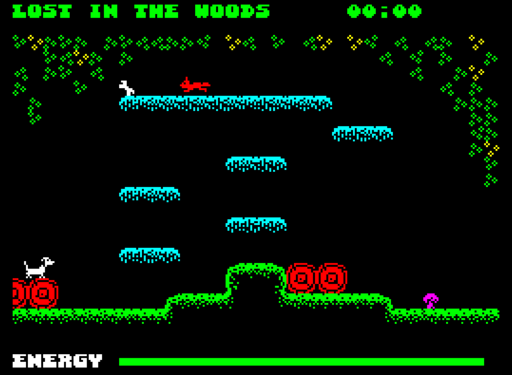 Frankee Goes Home (2025) for ZX Spectrum . Guide a lost puppy
