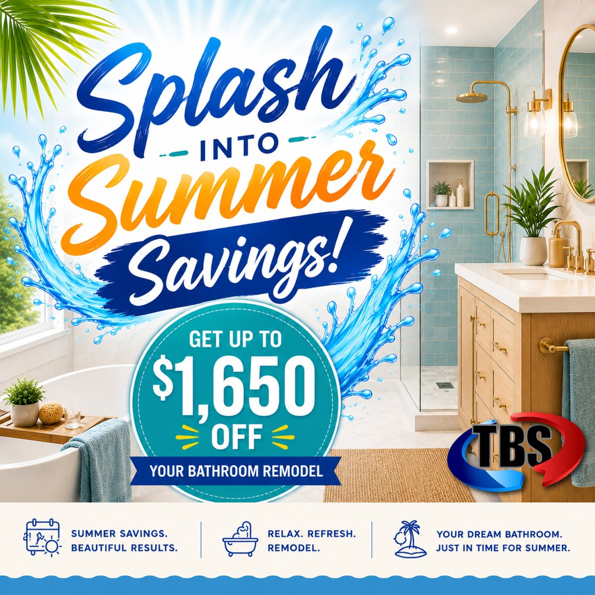 TotalBathSystem's tweet photo. Make a splash and save... your dream bath remodel starts now!
https://t.co/6nTs5dvEvq https://t.co/cglyjSoAnV