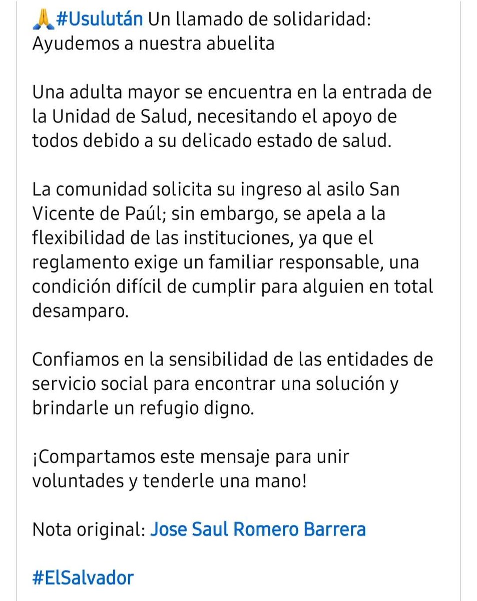 Astridj2's tweet photo. @nayibbukele Espero Sr. Presidente pueda ver esta publicacion es urgente. https://t.co/D748ldRUlu