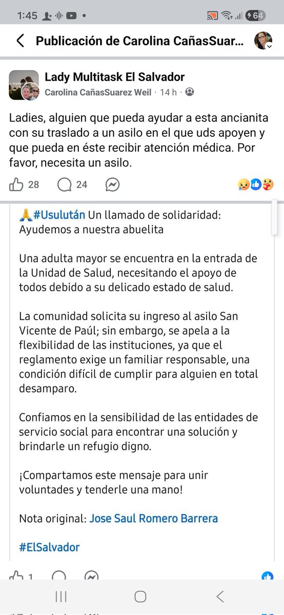 Astridj2's tweet photo. @nayibbukele Espero Sr. Presidente pueda ver esta publicacion es urgente. https://t.co/D748ldRUlu