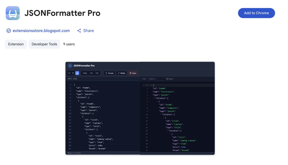 tuckner's tweet photo. 👍 or 👎 your JSON formatter injecting affiliate links on pages you visit https://t.co/NbeFnkGZqH
