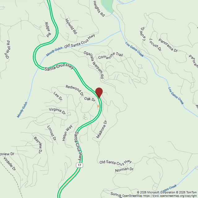 CA17Status's tweet photo. Moderate INCIDENT @ 12:53 PM PDT | #CHP : Traffic Collision on CA-17 Southbound north of Madrone Dr (Los Gatos). Left lane affected. Expect delays. #Highway17 https://t.co/fM2Z0qjOgk