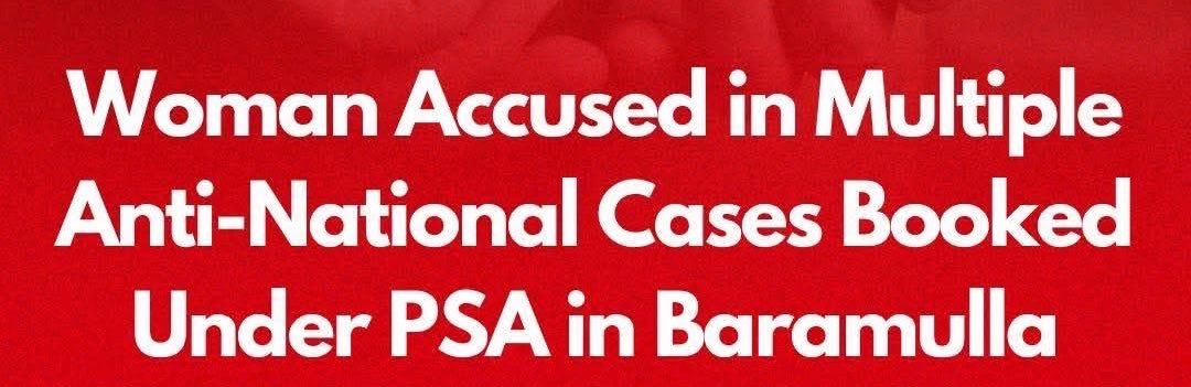 locworld123's tweet photo. Woman Accused in Multiple Anti-National Cases Booked Under PSA in Baramulla

Police Detain Sheeri Resident, Shift Her to District Jail Bhaderwah Following Preventive Custody Order

@BaramullaPolice https://t.co/NNjUUphMZD