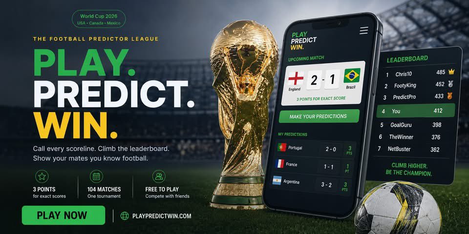 playpredictwin's tweet photo. Have you signed up yet? #worldcup https://t.co/XLcaCitcHx