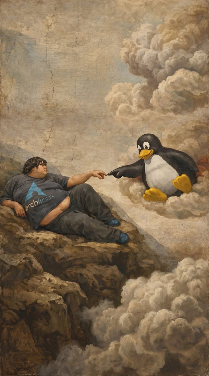 0xberkkucuk's tweet photo. This is the wallpaper I use on my Arch Linux and my phone. #linux #archlinux https://t.co/QKZmNv9Jbd
