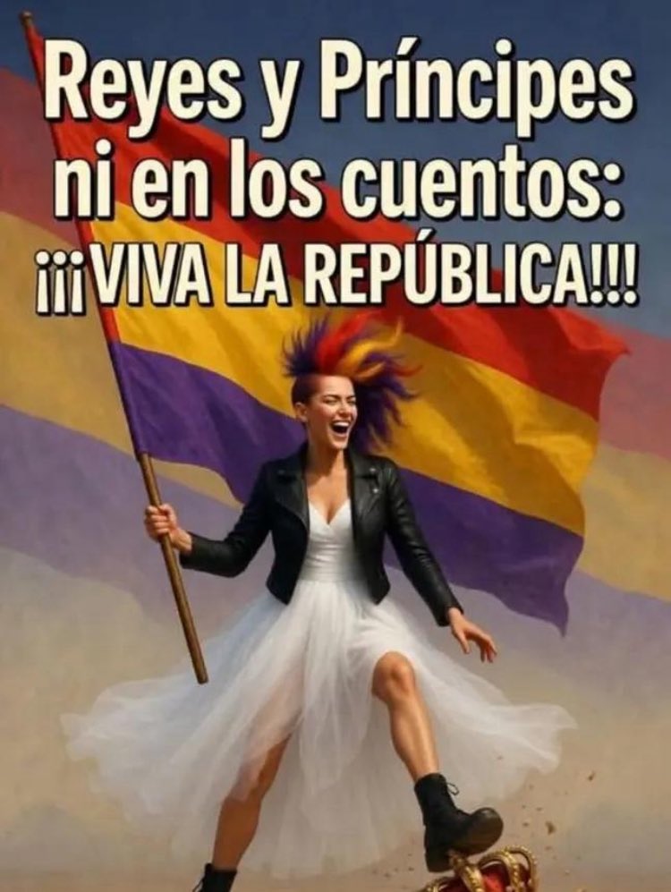 Juanjotrabuco2's tweet photo. #NoQueremosMonarquía https://t.co/8AgpAF4T4g