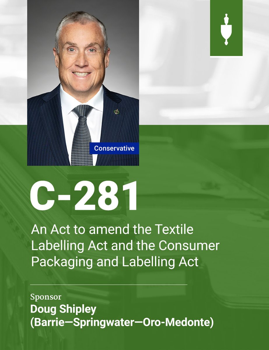 HoCChamber's tweet photo. .@DougShipleyBSOM introduced Bill #C281 in the #HoC.
๐ The full text of the Bill will be available later today: https://t.co/w7U08AyH3f https://t.co/bcvy9mqz2C