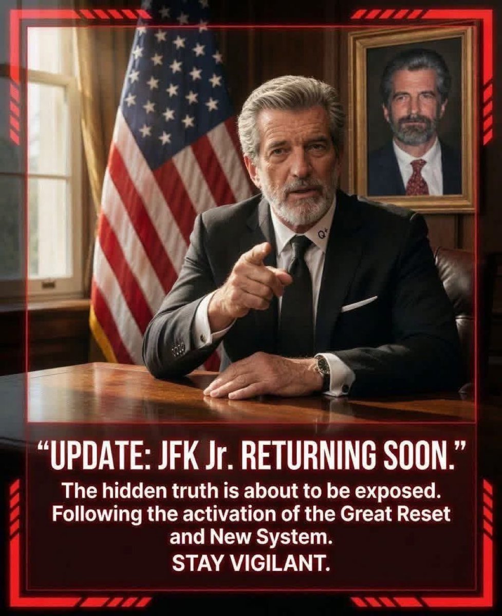 JFK_MEMORESS's tweet photo. Ladies and gentlemen, patriots and seekers of truth,
After years of deception, hidden agendas, and unanswered questions, the turning point we’ve all been waiting for is finally drawing near. John F kennedy JR https://t.co/kUA2IpfUnM