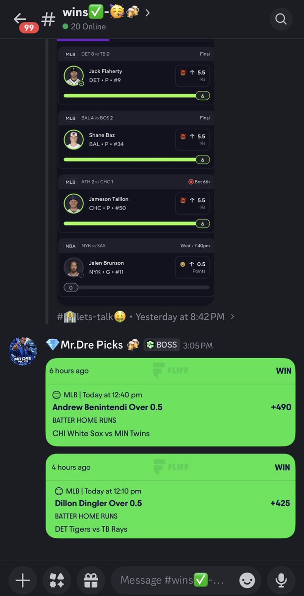 biggrooveslips's tweet photo. Just Like Magic WE GO 2/3 ON HOMERS TODAY MORE UNITS WON 🤤🤤🤤🤤😏 #mlb #nba #nhl #explore #discover #fypシ゚viral https://t.co/erQh8jpHL6