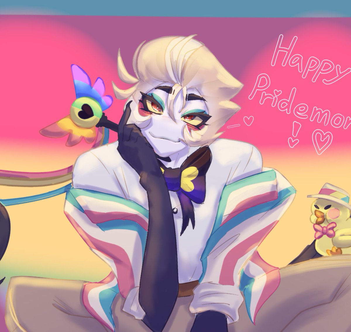 moonlight4lx's tweet photo. happy pride month! 

#hazbinlucifer #HazbineHotelFanart https://t.co/YpWPcmrGTo