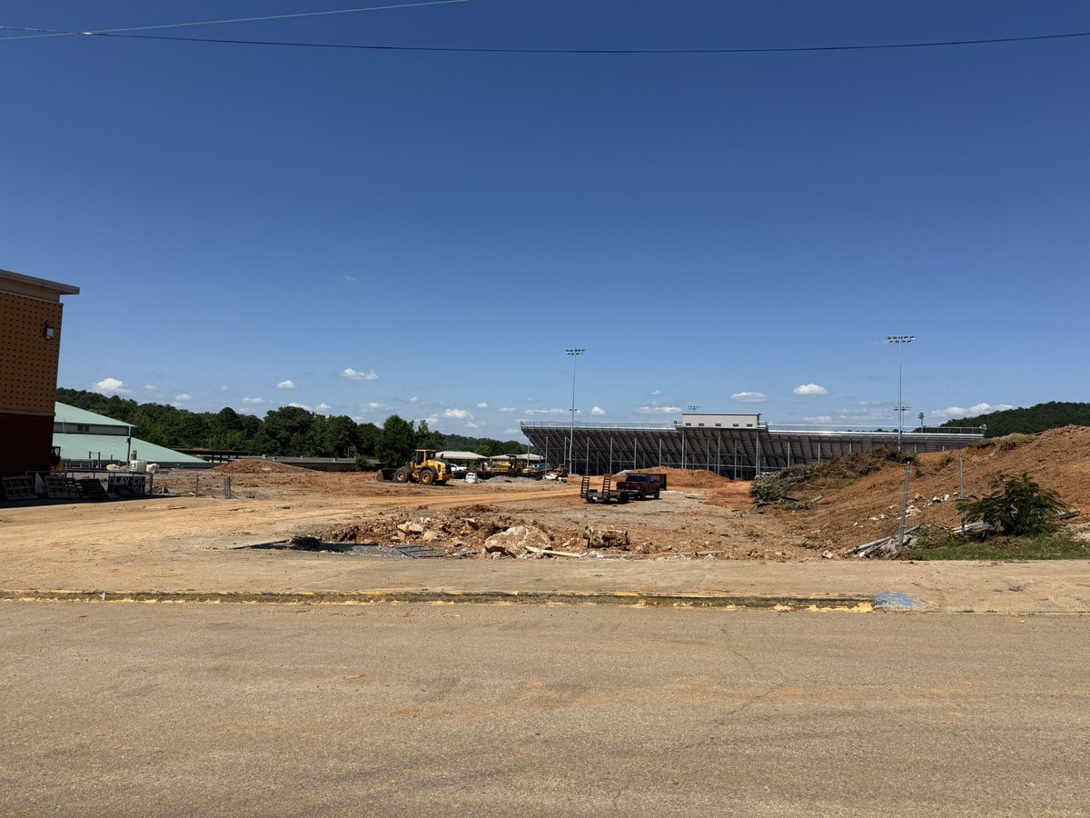 GaryALloyd's tweet photo. Some views of the @CCHSfootbal stadium construction progress. https://t.co/SlLPTQ95wa
