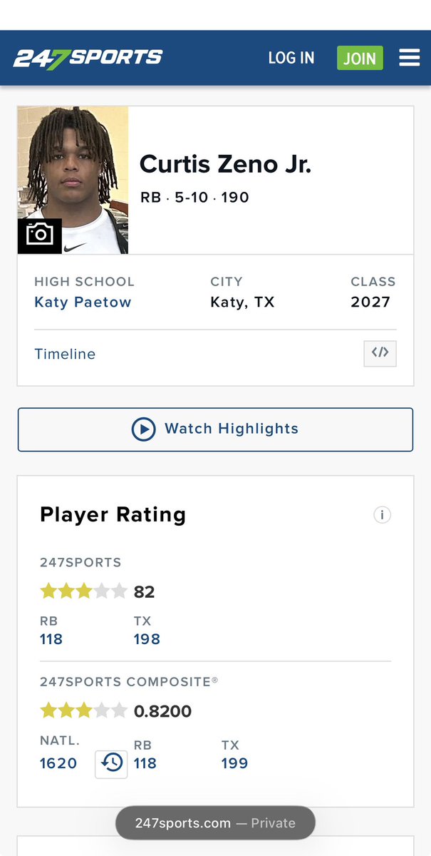 CurtisZenojr's tweet photo. Blessed and honored to be ranked a 3⭐️
@247Sports @samspiegs @adamgorney @JohnGarcia_Jr @GPowersScout @dctf https://t.co/AloFx8mwYw