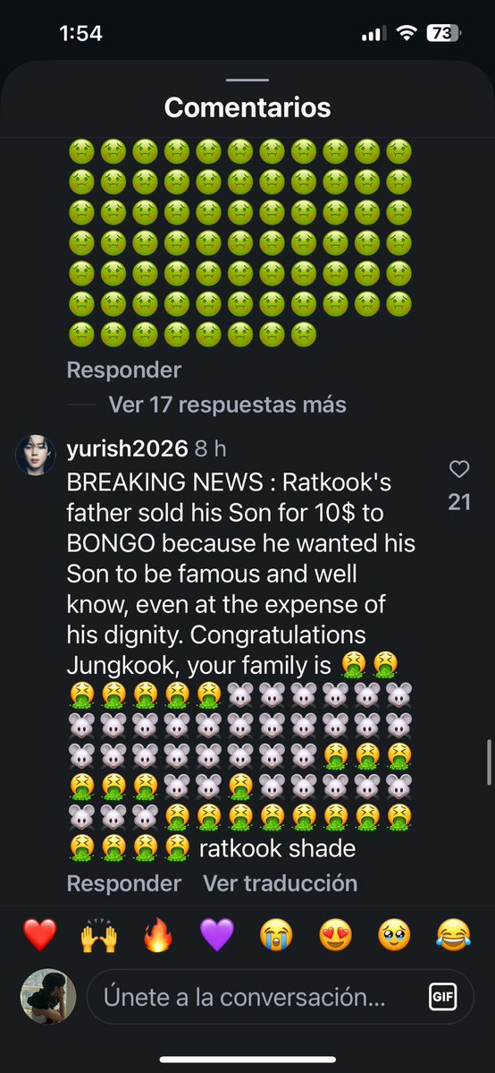 yothva_ty's tweet photo. 🚨Por favor vayan a dejarle comentarios bonitos a Jungkook en Instagram. 

Está recibiendo mucho spam de antis.
Si ven esos comentarios de odio, por favor repórtenlos, al igual que las cuentas que los hacen. Son realmente repugnantes.
:( https://t.co/w7KSjADKo2