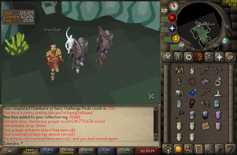 Anglerfish_OSRS's tweet photo. #43, ~2/3 rate including pre-clog purples https://t.co/zfFeNheNS0