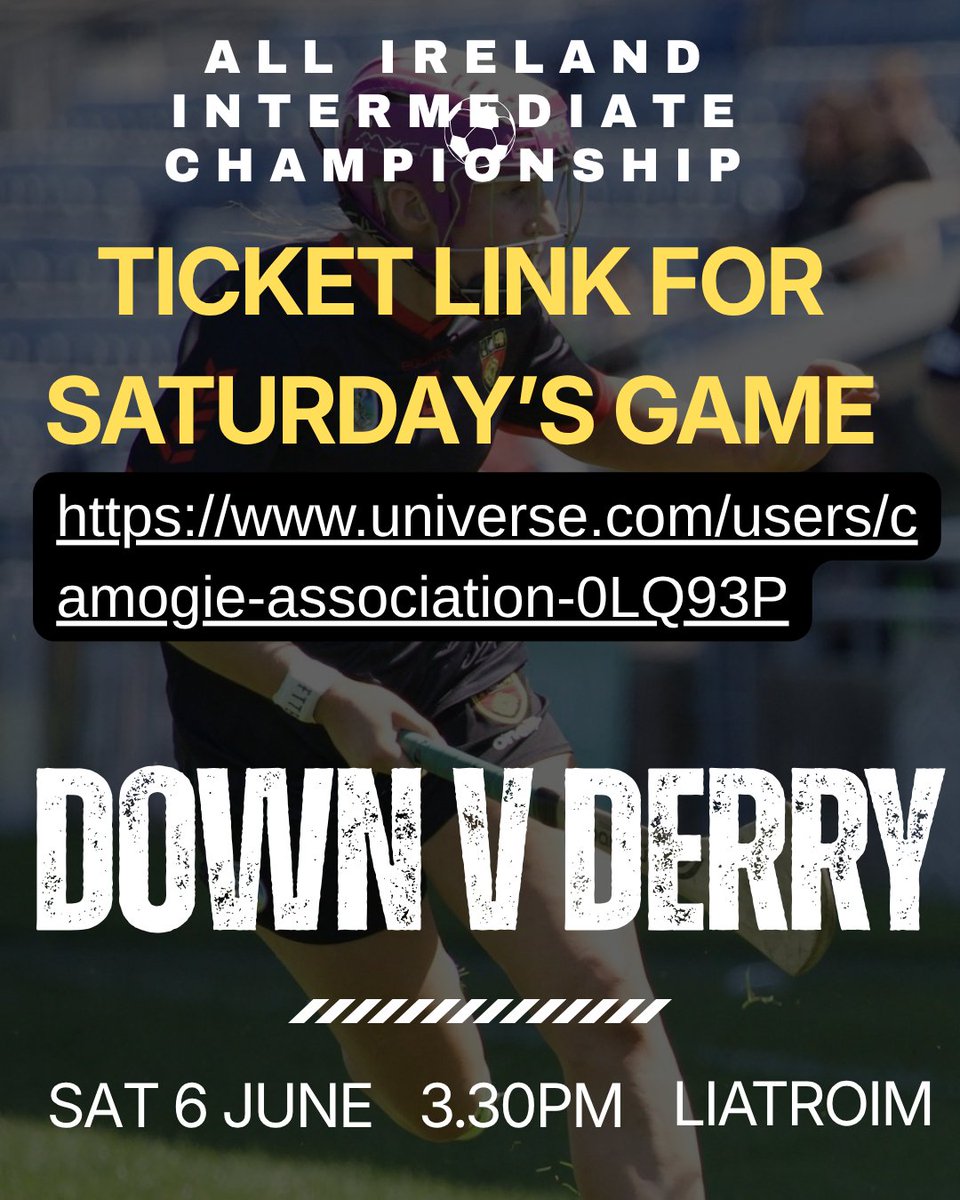 downcamogie_'s tweet photo. Don't forget to get your tickets online in advance for Saturday's senior game v Derry. Liatroim 3.30. Your support makes all the difference. https://t.co/0XAYpXUQqk