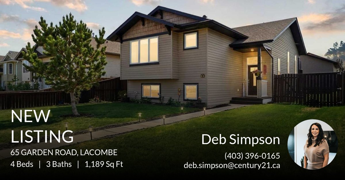 DebSimpson1975's tweet photo. 📍 New Listing 📍 Take a look at this fantastic new property that just hit the market located at 65 Garden Road in Lacombe. Reach out here or at (403) 396-0165 for more information!

Listed by Tanya Yahnke

Deb Simpson 
Century 21 ... https://t.co/hB4LtuAamR https://t.co/7hGFYtiPwf