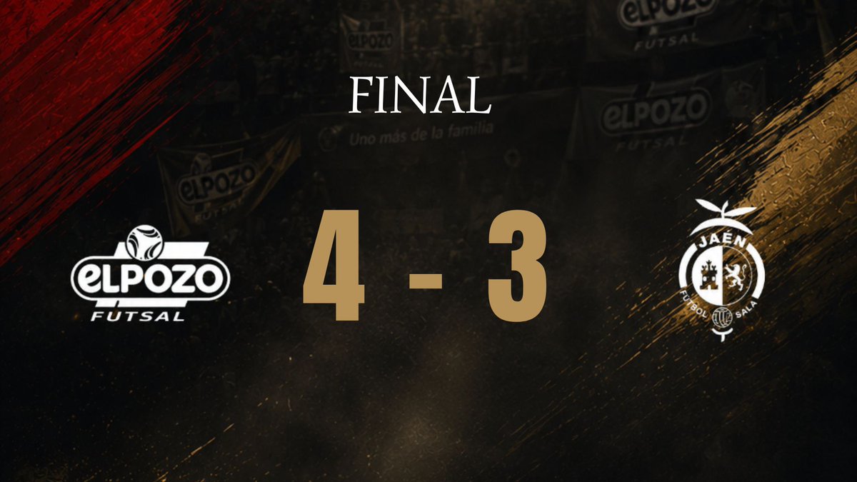 ElPozoMurcia_FS's tweet photo. ⚪️🔴🔥 FINAL, FINAL FINAL‼️
La victoria y la eliminatoria se la lleva ElPozo! 
A SEMIFINALES!!!
Enorme nuestra AFICIÓN 💪 ❤️
@ElPozoMurcia_FS 4
@gadeia13futsal @DenerRodrigo95 x2  y Ricardinho 

@JaenFS 3 
Joao Salla y Brandi x2 https://t.co/qMaquySDEJ