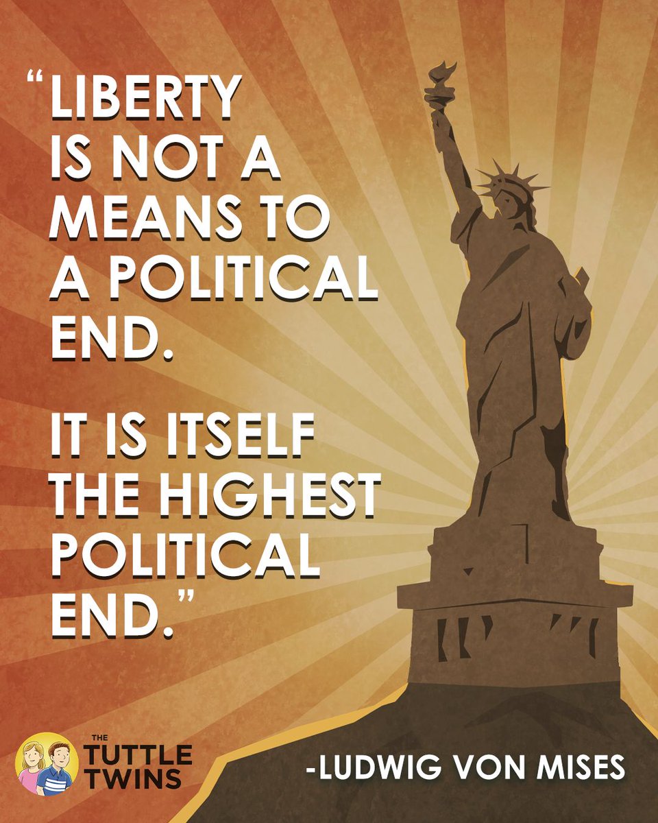 tuttletwins's tweet photo. Liberty isn’t a tactic. It’s the standard.

When freedom becomes a strategy for winning something else, it eventually gets negotiated away.

That distinction is worth teaching early.
https://t.co/u6GwPoSKlL
#AFreerFuture #Liberty https://t.co/FTj6xToLho