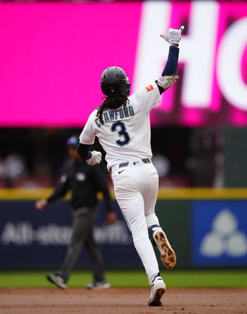 MarinersPR's tweet photo. Most leadoff home runs in the AL since 2023:

🔹 Yandy Díaz-TB (17)
🔹 Marcus Semien-TEX (17)
🔹 Byron Buxton-MIN (15)
🔹 J.P. Crawford -SEA (14)