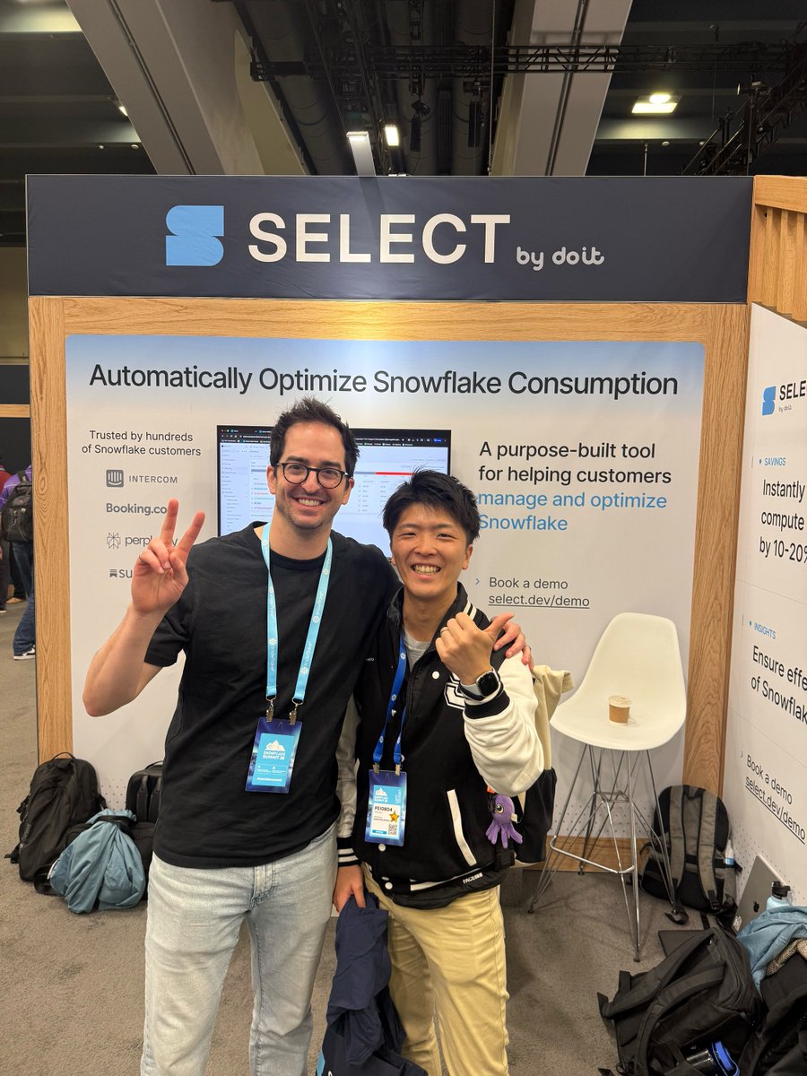 pei0804's tweet photo. Thanks as always for your support ❤️
@ianwhitestone @select_dev 
#SnowflakeSummit #snowflake_advocate #datasuperhero https://t.co/17Hx4galvT