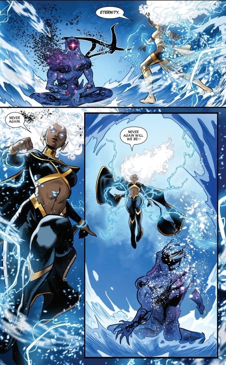 butterflykyss's tweet photo. 20. Obliterates eternity 

Not only does she negate Eternity’s bounding spell he placed on her, but then she expels him from her body and then obliterates him. https://t.co/62vg3TzcI2