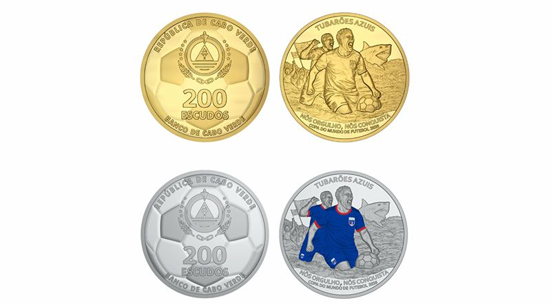 InforpressCVP's tweet photo. Moeda comemorativa de 200 escudos vai assinalar qualificação histórica dos Tubarões Azuis para o Mundial 2026 - https://t.co/BrQcI6U5E3 https://t.co/HZLnfjp52S