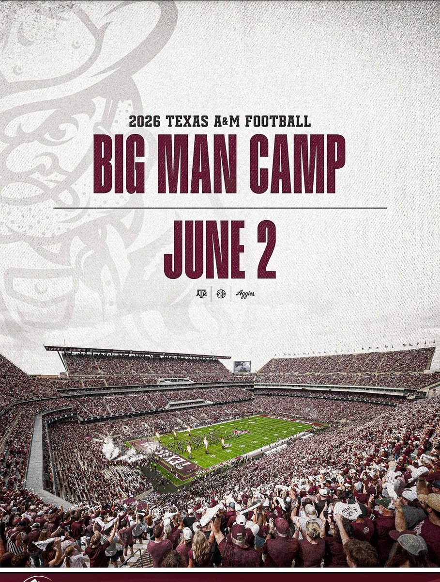 estols23's tweet photo. Texas A&amp;M Big Man Camp reps.  Thanks @AggieFootball for the reps and sharing knowledge.

Black Tee #134

@AepRecruiting @FaipeaAvaava #ClassOf2030 #TexasTour https://t.co/Mzx7ZOlC3u