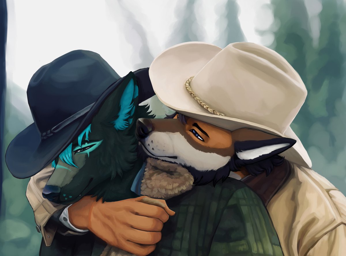 autofolf's tweet photo. ”Brokeback got us good, don’t it?”
🐕: @CanineRasmus 
🎨: @Ryedawgz 
#furry https://t.co/Dbr0o6fomc
