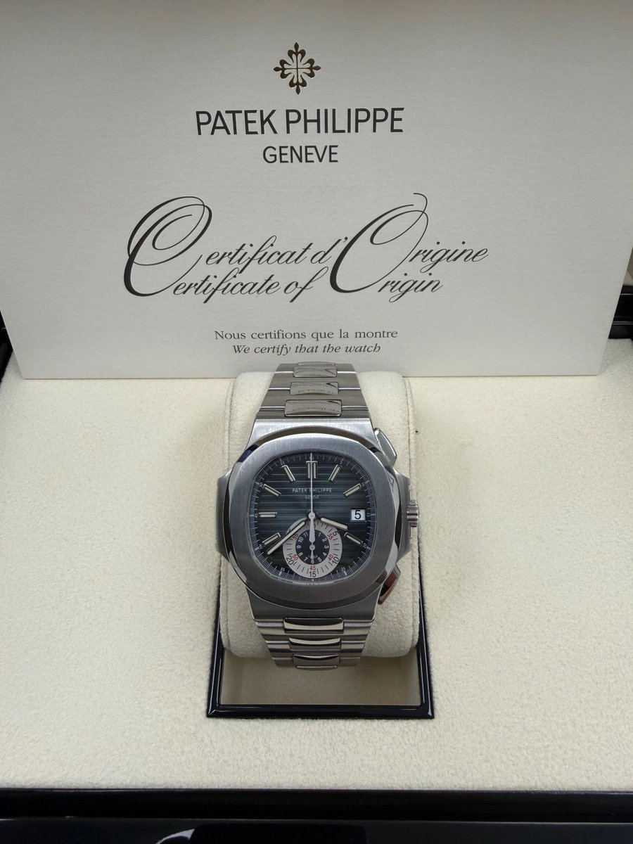 TimepieceTyler_'s tweet photo. Patek Philippe ref 5980/1a.

One of the best entries into the Nautilus family.

Available. https://t.co/H48VdcRvdY