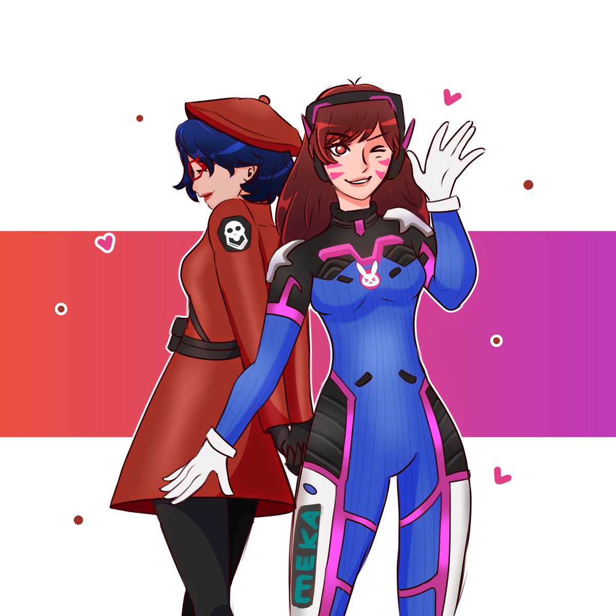 Catalyst_0x's tweet photo. Rue &amp; Dva ‼️‼️💖❤️

HBD Daniiii🥳🥳🥳🥳🥳

#Fortnite #Overwatch #FortniteArt https://t.co/uS1rkndx5z