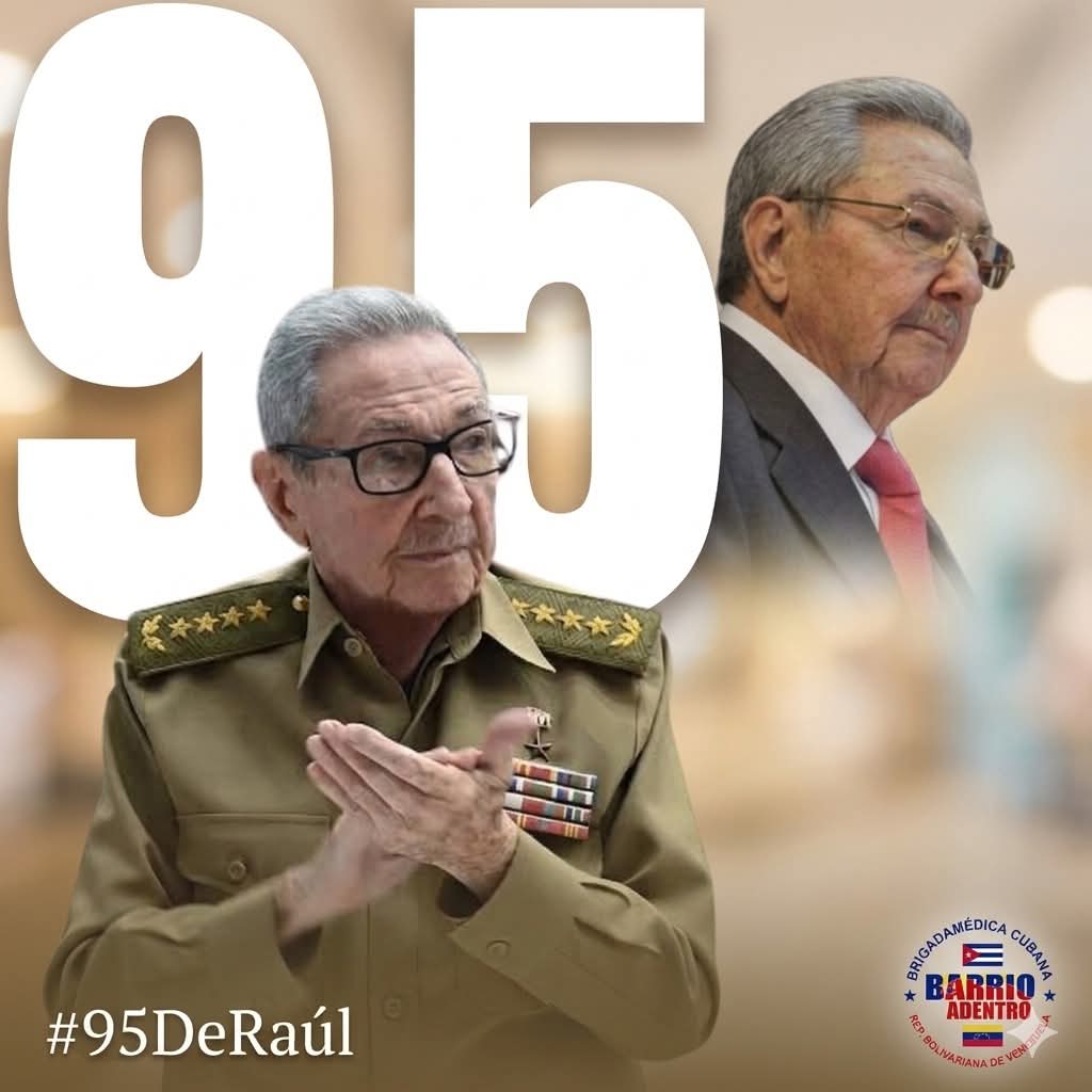 CDIsantabarbar's tweet photo. Desde el Centro Diagnóstico Integral de  santa Bárbara de Zulia.Municipio Colón.
Muchas felicidades por su 95 aniversario ,por su dedicación y entrega a nuestros principios y lealtad a la revolución.#RaúlEsRaúl
#CubaCoopera https://t.co/lPRbsDYGqG