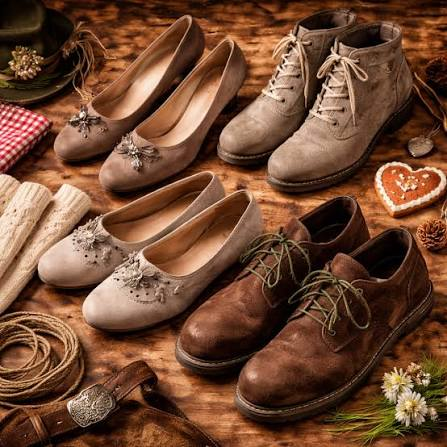 bokotovsky's tweet photo. @tatjanamilekic savremena izvedba tradicionalne obuće 
Haferlschuhe 
(u Bavarskoj i Štajerskoj Haferl = noša)
desno: zastupljenije u južnom Tirolu Trachtenschuhe = za štrapac)  
robusnije izrade od poluprerađene goveđe kože povišene potpetice često s bočnim vezivanjem 
podobne za neravne terene https://t.co/IVwEZpmVNi