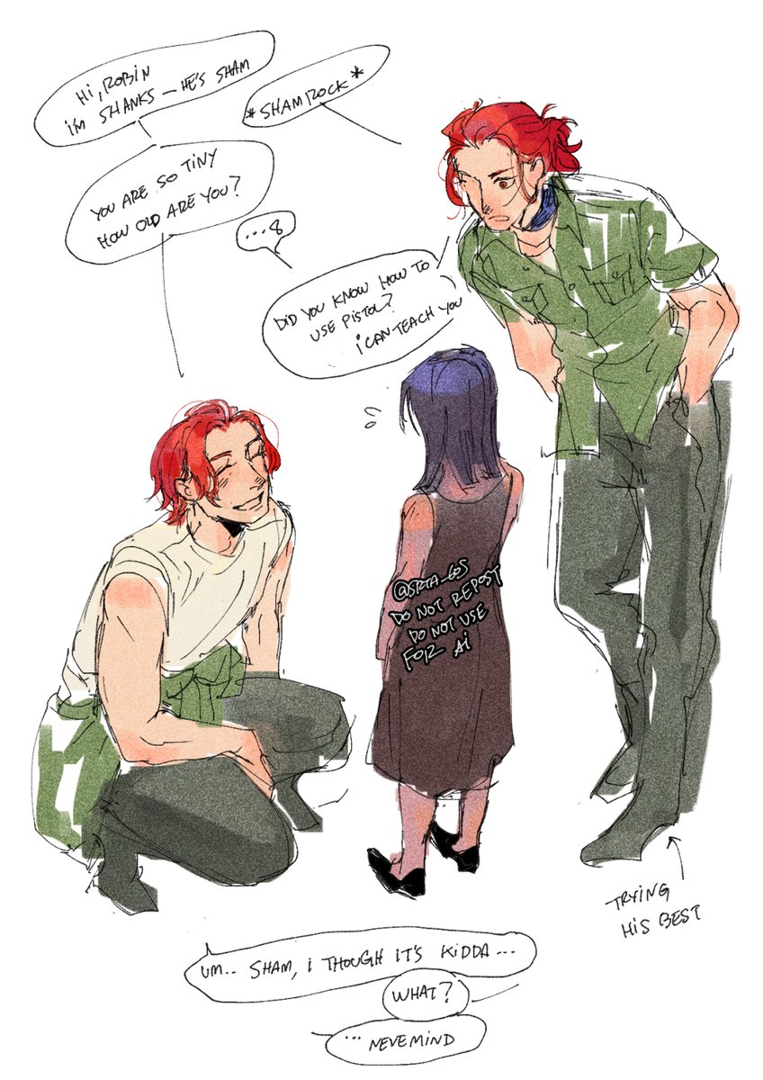 Srta_60s's tweet photo. [RAau] rev!shanks &amp; shamrock &amp; lil guest https://t.co/ohh7KRl9eg