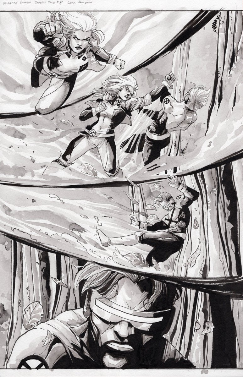TDArtGallery's tweet photo. 5 new sample X-Men pages and 2 new pinups available from Lori Hanson! She is absolutely killin it on these - Marvel, you need to hire her!

https://t.co/OjUx7p9Mem

#tdart #originalart #comicart #xmen https://t.co/PWoi6ho3gl