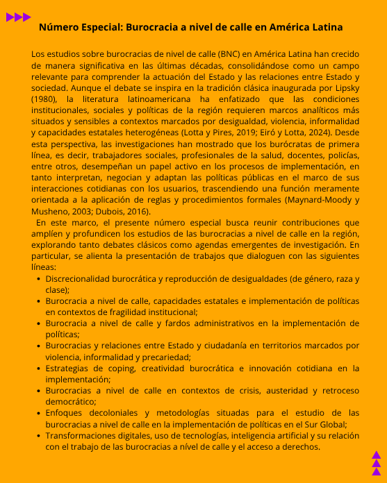 unab_online's tweet photo. 📢Call for papers! Ya está abierta la convocatoria para publicar artículos en la edición 58 de nuestra revista #ReflexiónPolítica. Tema central: Burocracia a nivel de calle en #AméricaLatina. Editora invitada: @michellevferna2 🇧🇷

🔗 Postúlate en: https://t.co/u8aKUAdgpu https://t.co/6nuwzSMNNF