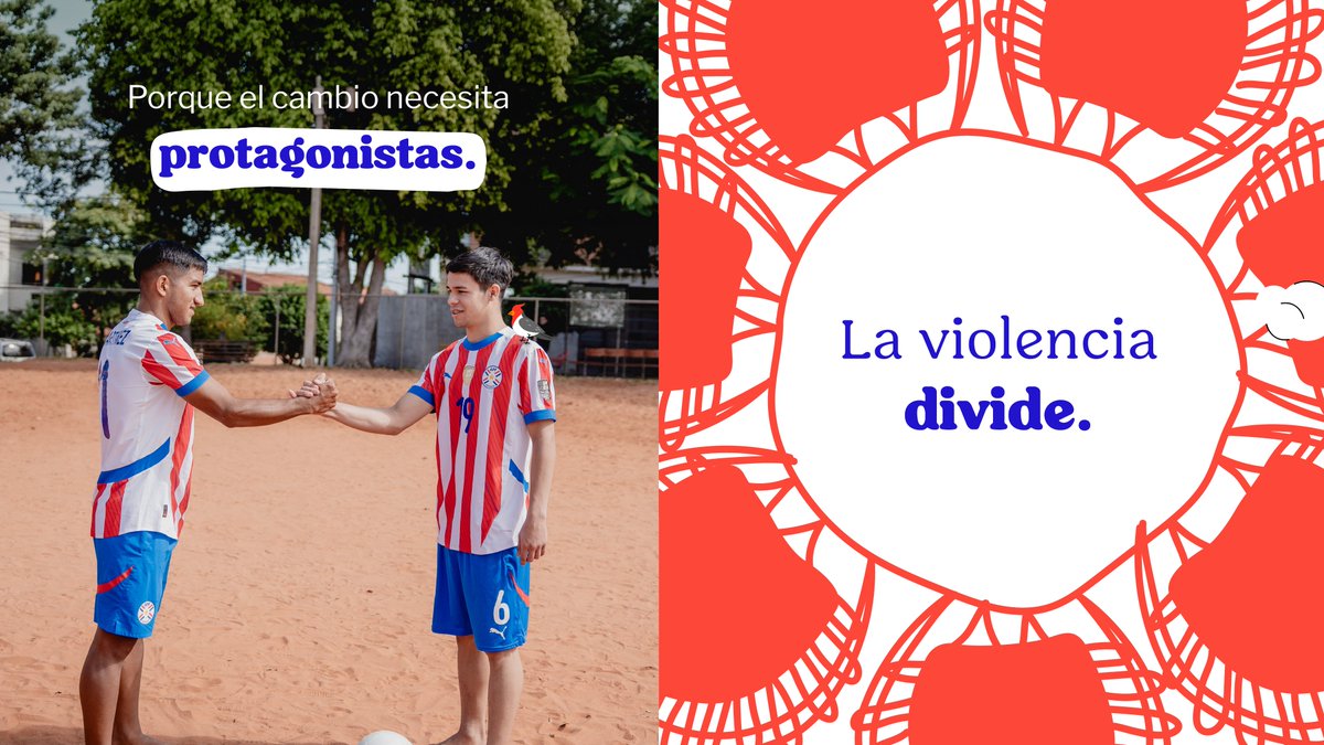 UNFPAPy's tweet photo. Mientras Paraguay se prepara para competir ante el mundo, también juega por el respeto, la igualdad y una vida #SinViolencia 🇵🇾⚽🧡
Las juventudes son protagonistas del cambio. Decimos NO a la violencia y SÍ a la vida.

#QuieroVivirAsí @APFOficial @LosPynandiPy  @UNFPA @unfpa_lac https://t.co/fZdWzF8n30