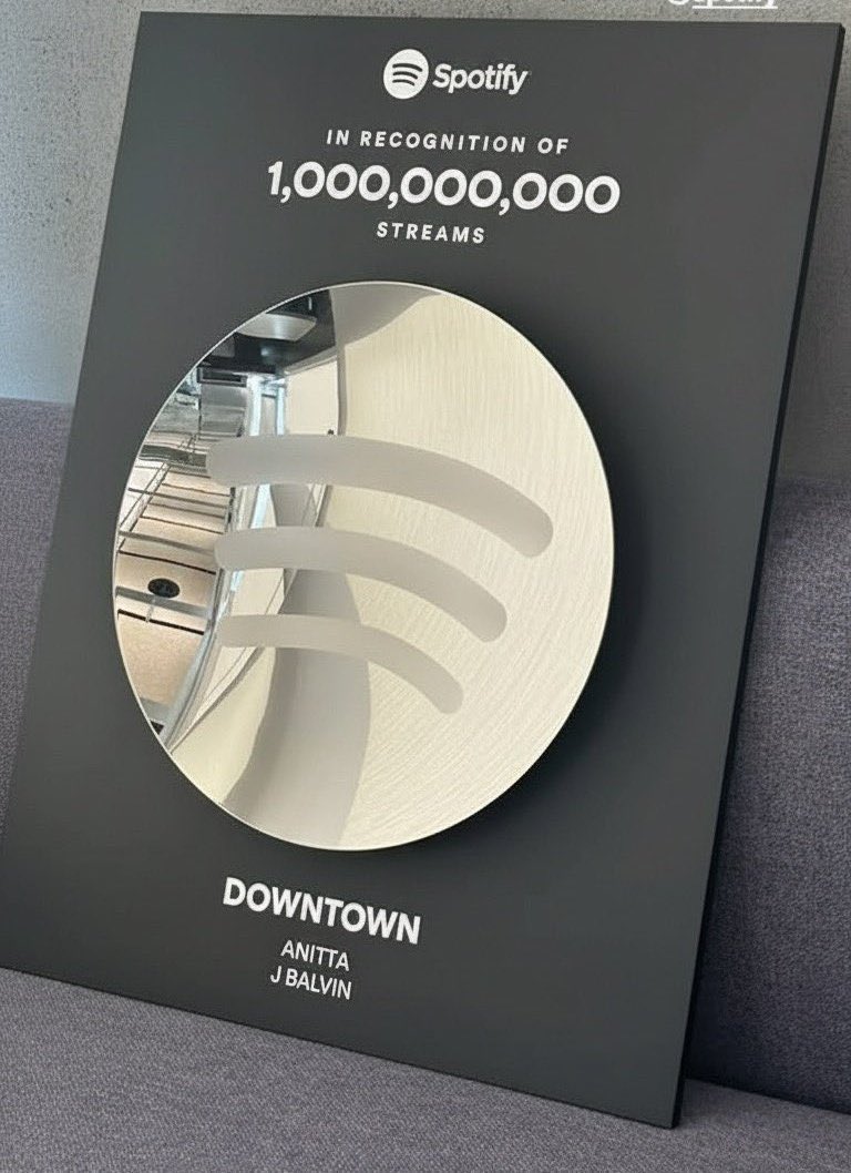BielReality's tweet photo. Anitta vai ser a PRIMEIRA BRASILEIRA a ter uma placa dessa, tem que respeitar https://t.co/bP1yBqpiup