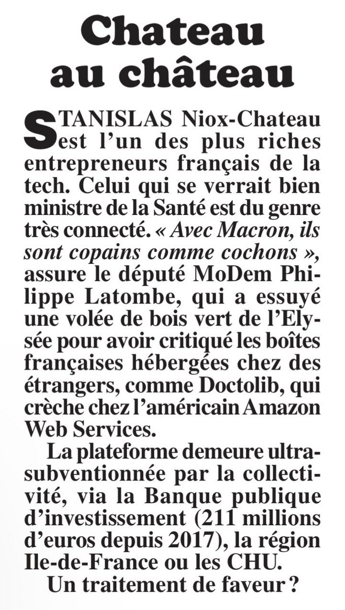 Brevesdepresse's tweet photo. ⚡️🇫🇷|🇺🇸INFO - #Doctolib jure que ses données médicales sont à l’abri en Europe, mais elle transmet la plupart de ses infos à Google, Microsoft et Anthropic, pour entraîner ses propres modèles d'#IA. La Cnil, elle, est aux abonnés absents. (Canard enchaîné) https://t.co/NbQint7hGZ https://t.co/tVqxN1L749