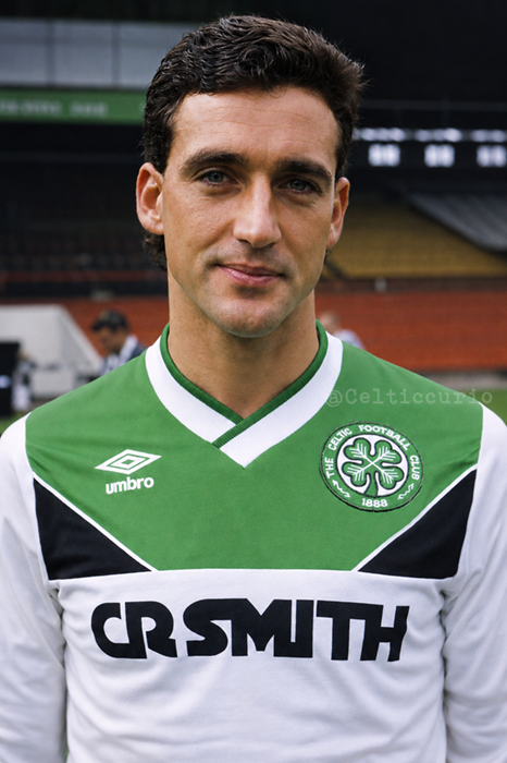 Celticcurio's tweet photo. Paul McStay in the 1986-87 third kit which was actually only ever worn once during a Pre-season Tour of Switzerland in July 1988 ⚪️🟢⚫️ https://t.co/tiWINFALIN