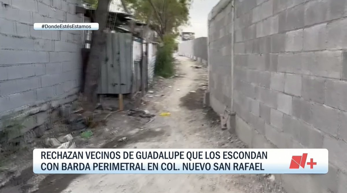 arandatamayo_'s tweet photo. #Noticias 🛑 ¿Vecinos de primera y vecinos de segunda?

Habitantes de la colonia Nuevo San Rafael, en el municipio de Guadalupe, están alzando la voz ante lo que consideran un acto "curioso" y muy "oportuno" por parte de las autoridades.

Los vecinos denunciaron la construcción de una barda perimetral que, lejos de ser una obra de mejora, parece tener un único objetivo: ocultar su fraccionamiento de la vista de quienes transitan por el Boulevard Miguel de la Madrid.

¿Tú qué opinas? 🤔

📸: NMás Monterrey
