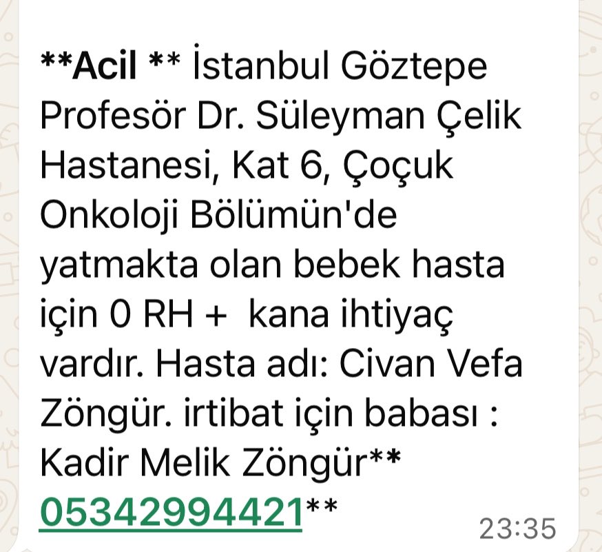 kursadbucak's tweet photo. Dostlar yeni doğan bir bebek için acil kan ihtiyacı var. 0 Rh + 
Göztepe Süleyman Çelik hastanesi
Acil paylaşalım lütfen https://t.co/sSn92Nn3dP