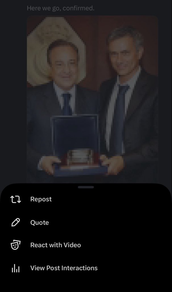 BodmaxTips's tweet photo. I hear say unverified account cant react with video to post as per new X update 

Na true? Check if you have it https://t.co/2FKUmRlmuA
