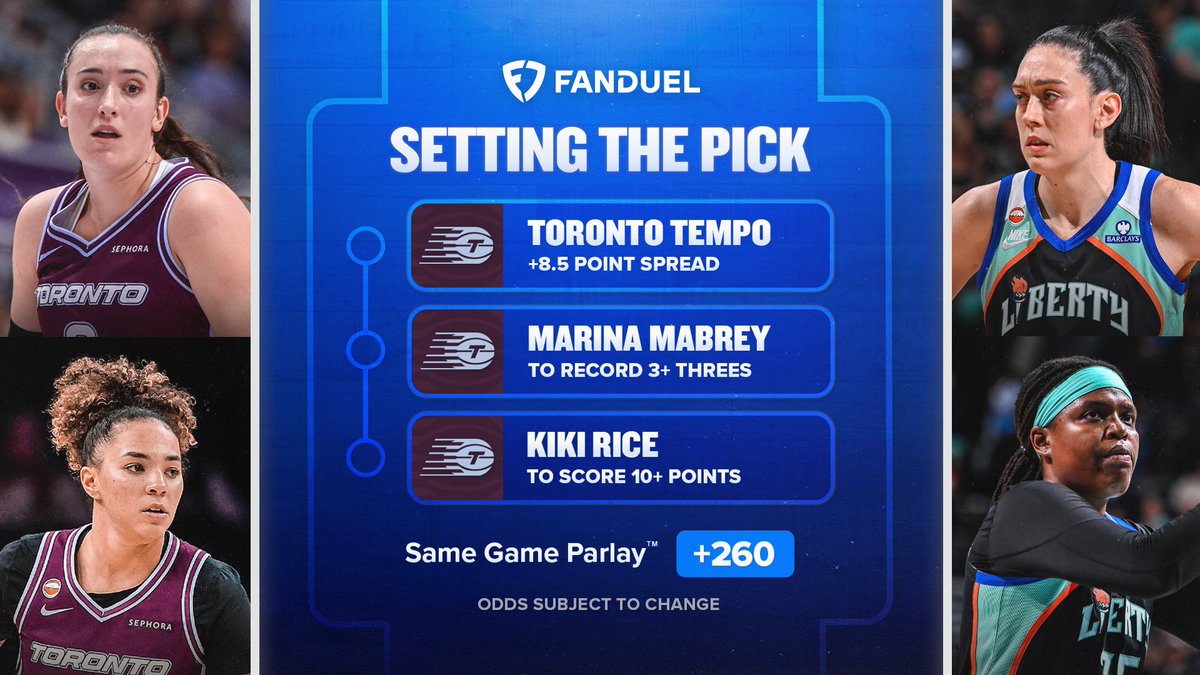 TSN_Edge's tweet photo. Can the Tempo stretch out to a three-game win streak for the first time in franchise history? 👌

Here’s the @FanDuelCanada SGP that @chengwesley, @Fatty_Fadeaway and @Hamarneezy from the Basketball Island podcast put together 🏀🏝️ https://t.co/Y4TUNKU3Ii
