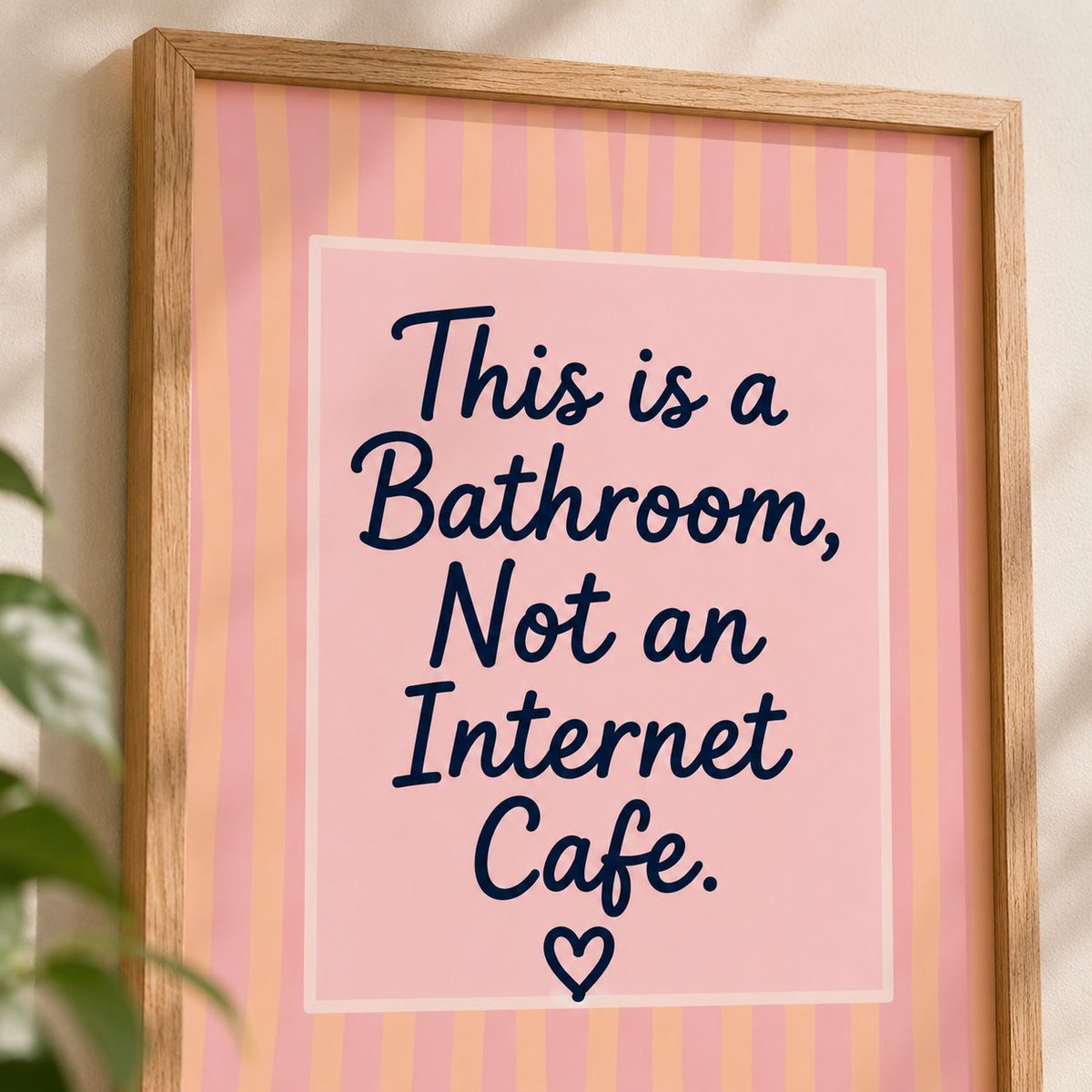 BJDesignsX's tweet photo. This is a bathroom, not an internet cafe | Funny Bathroom Art | Bathroom Art Print | Bathroom Sign | Funny Toilet Poster | Restroom Wall Art 

https://t.co/LJNMDwN7sv 

#funnybathroomart
#wallart
#homedecor
#bathroomart
#homedecorideas https://t.co/VOfcw1hBCn