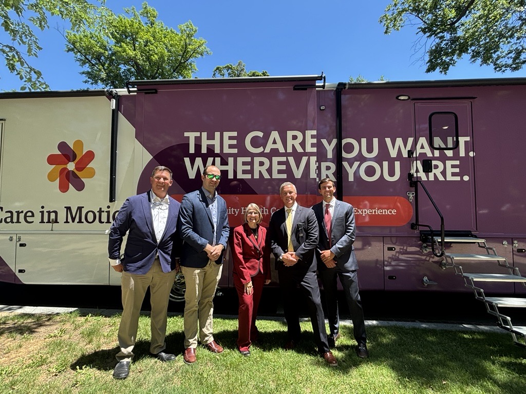 NACHC's tweet photo. Thank you, @RepMMM, for stopping by to learn more about the impact of mobile health units on rural communities! 1 in 3 rural residents rely on CHCs to receive care. #ValueCHCs https://t.co/g7eyL8dtjV