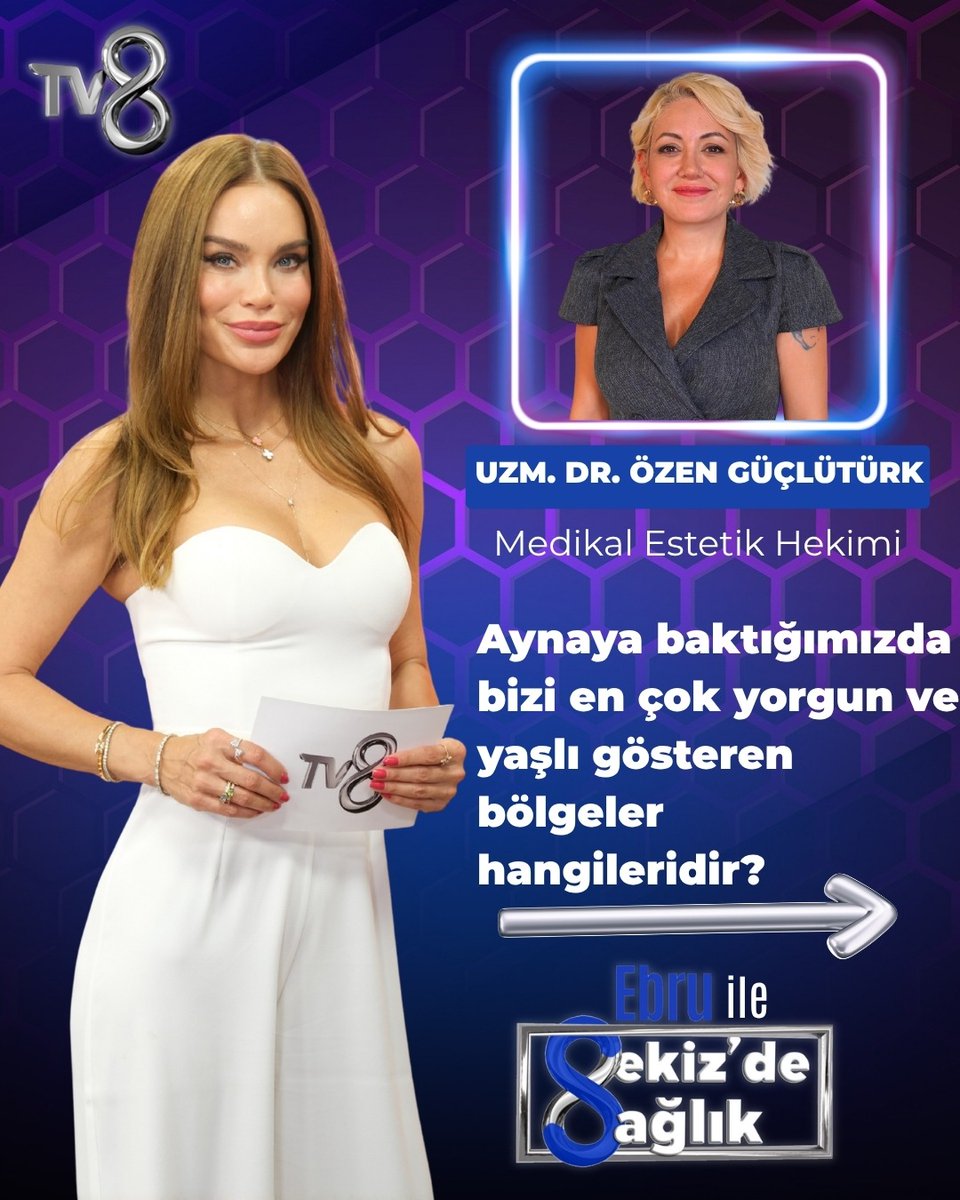 tv8's tweet photo. Ebru Şallı’nın sunumuyla sağlık, estetik ve güzellik alanlarında en güncel konular sizlerle. “Ebru ile 8’de Sağlık” şimdi TV8’de. https://t.co/CUc4QiDKOY https://t.co/hBoc3A3FXY