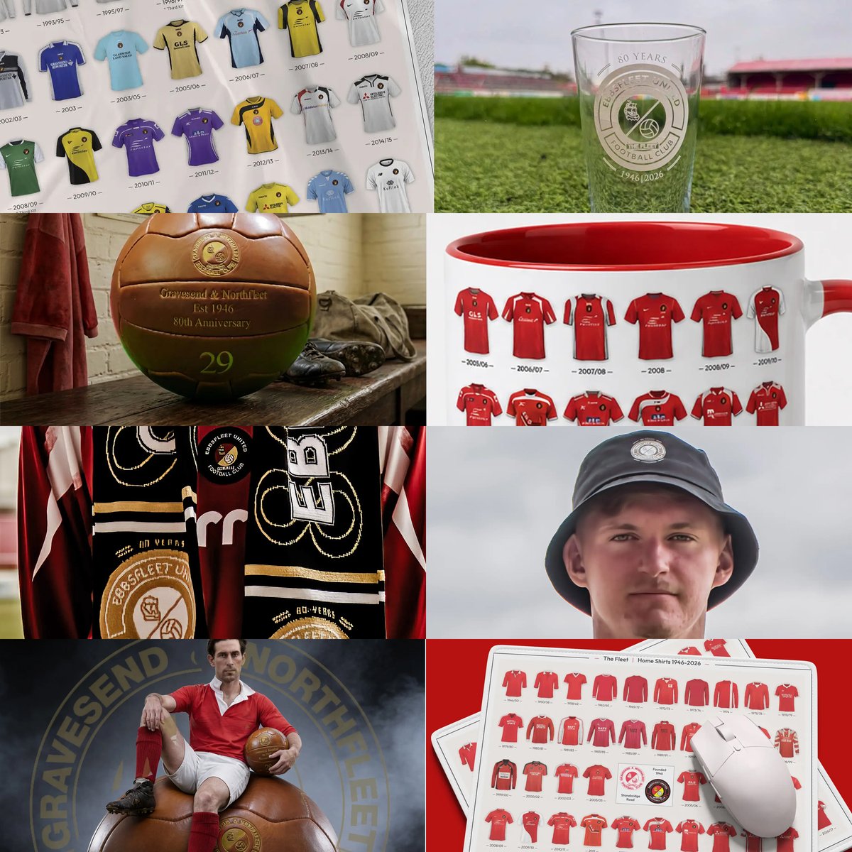 EUFCofficial's tweet photo. Alongside our new kits, we've also launched our first batch of 80th anniversary merchandise which includes limited-edition scarves; historical kit posters, mugs and mouse mats; bucket hats; souvenir retro footballs; and pint glasses. All available now at:

https://t.co/2DDGrzTWo2 https://t.co/0BMmPEPu6H