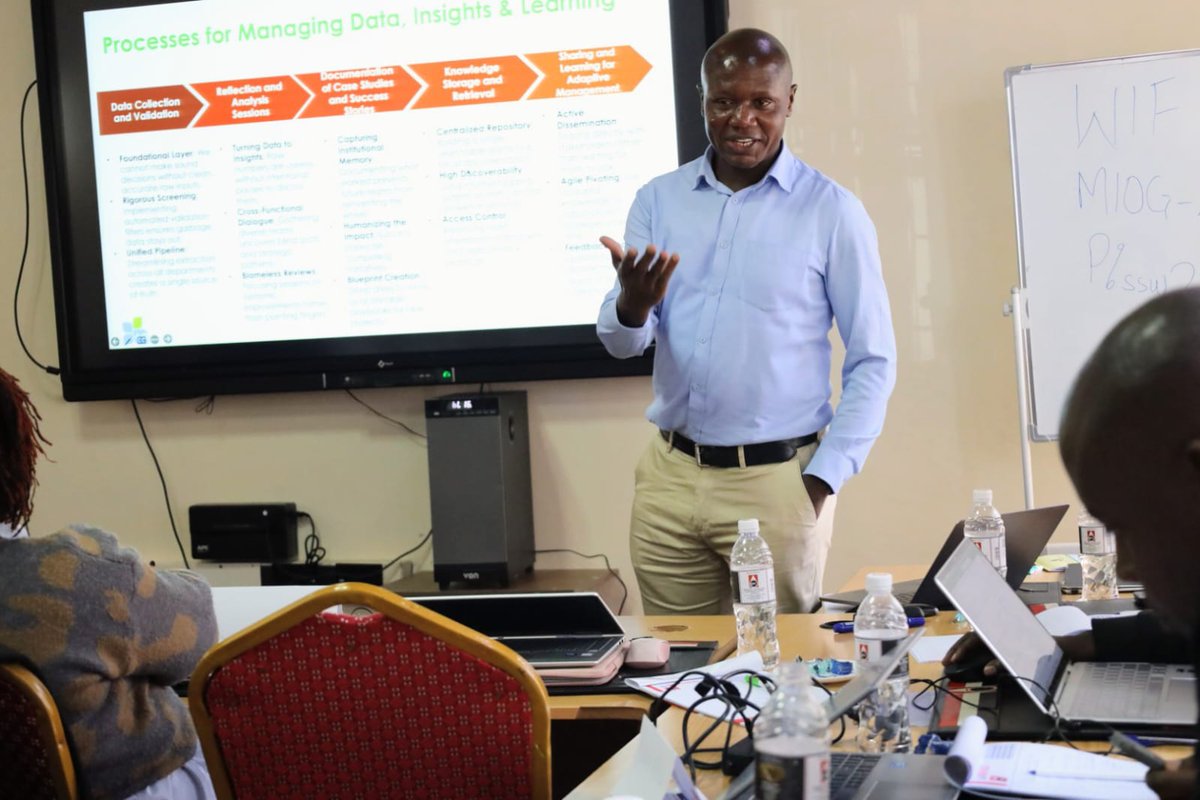 KENIAupdates's tweet photo. Day 2 of the Kenya National Innovation Academy training in Naivasha focused on Leadership, Governance, Organizational Culture, and Knowledge Management—critical pillars for institutionalizing innovation and strengthening organizational competitiveness.

The programme, organized by the Kenya National Innovation Agency (KeNIA), forms part of ongoing efforts to build innovation management capacity across institutions and promote the adoption of structured innovation practices.

The first session, facilitated by @yvonnenjeriw , examined the role of leadership in driving successful innovation initiatives. Discussions highlighted the importance of executive commitment, clear governance structures, innovation policies, psychological safety, and cross-functional collaboration in creating environments where innovation can thrive.

The second session, facilitated by Ernest Chitechi, Corporate Services Manager at the @KenyaCIC  , explored the role of Information and Knowledge Management in supporting organizational resilience and continuous improvement. Participants discussed strategies for documenting, sharing, and preserving knowledge to strengthen institutional memory and support informed decision-making.

The discussions reinforced that sustainable innovation requires not only the generation of new ideas but also effective systems for leadership, governance, learning, and knowledge sharing.

The programme continues to strengthen institutional innovation capabilities and support the adoption of innovation management practices across Kenya's public and private sectors.